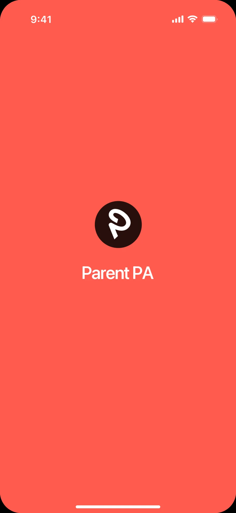 Parent PA splash screen
